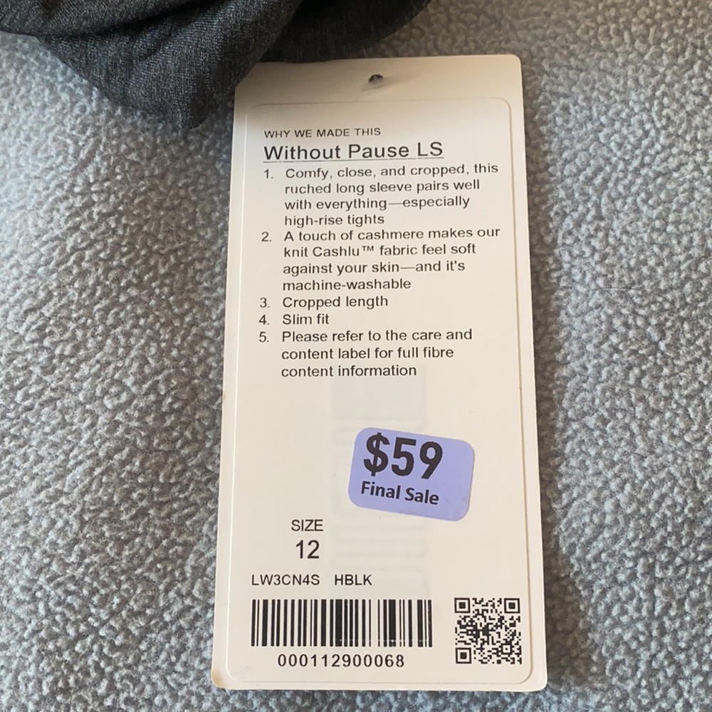 Lululemon Without Pause Ls Top - image 4